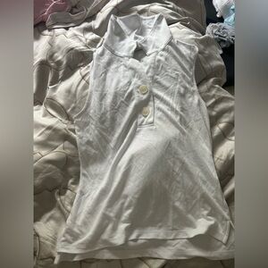 VARLEY CAINE SLEEVELESS POLO JERSEY TOP